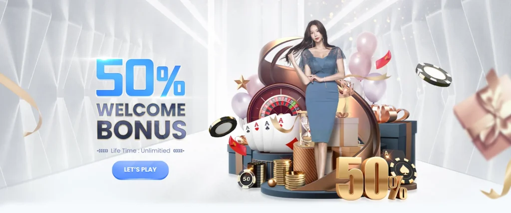 50% welcome bonus