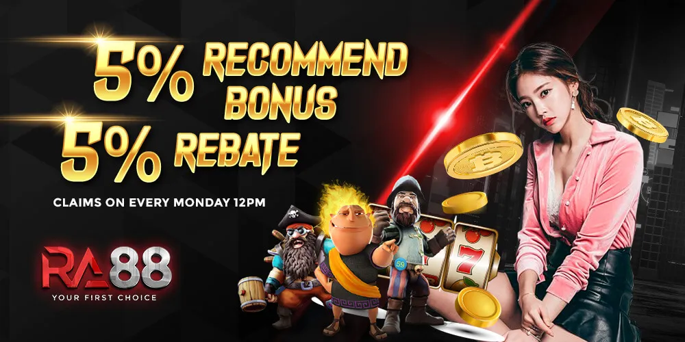 RA88 Casino 5% Bonus Recommend and rebate